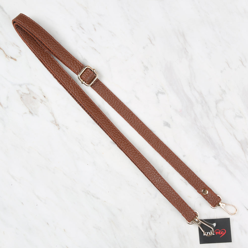 Knitme Sürgü Tokalı Çanta Askısı 135x1,5 cm Taba BA-0073